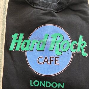 Hard Rock Cafe Black London Pullover Sweatshirt